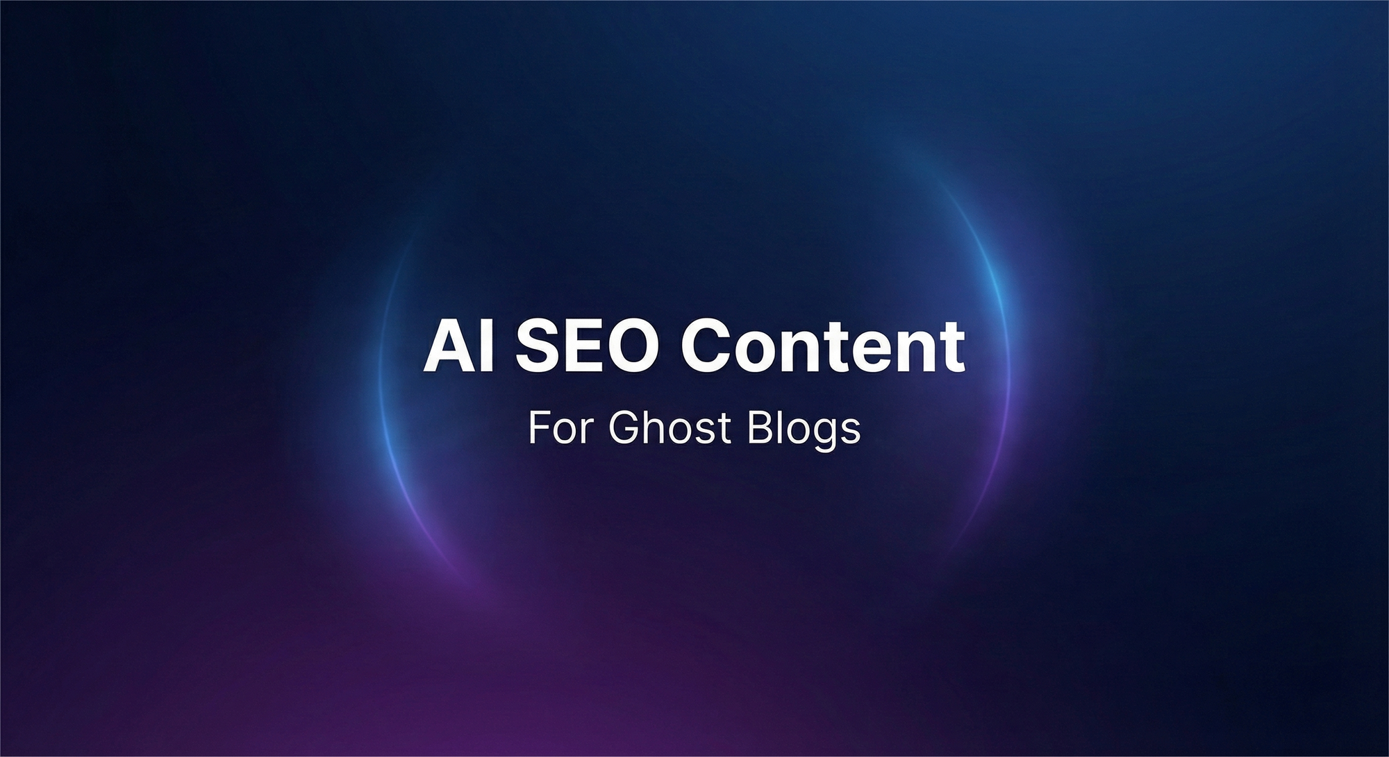AI SEO Content for Ghost